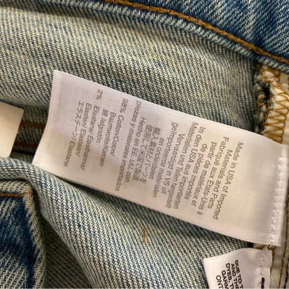 Madewell  Rivet & Thread 11" High-Rise Skinny Jeans in Gordon Wash Sz 27 AK802 - Picture 7 of 9